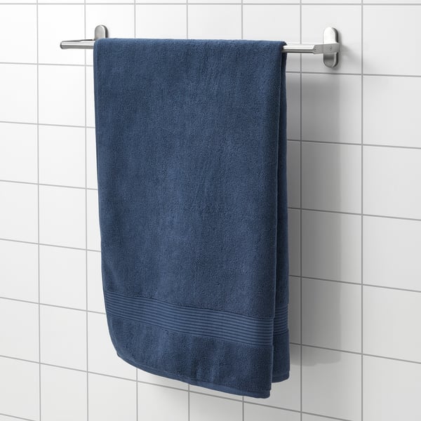 FREDRIKSJÖN - FREDRIKSJÖN Bath sheet, dark blue, 100x150 cm