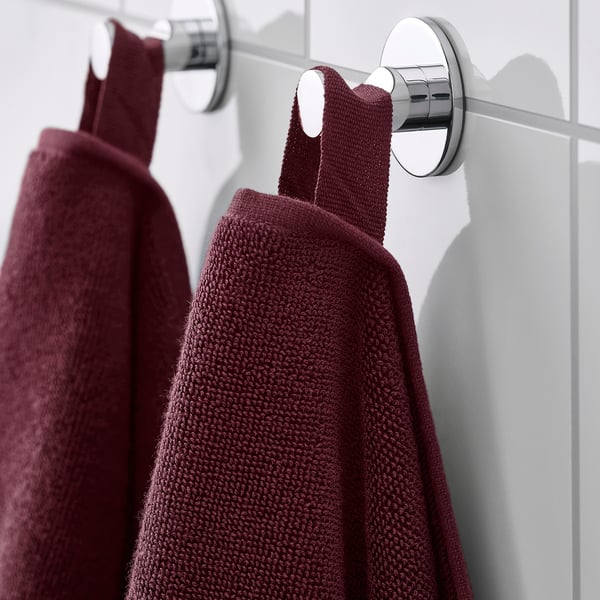 FREDRIKSJÖN - FREDRIKSJÖN Bath sheet, deep red, 100x150 cm