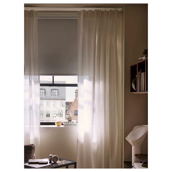 FRIDANS - Block-out roller blind, white, 180x195 cm