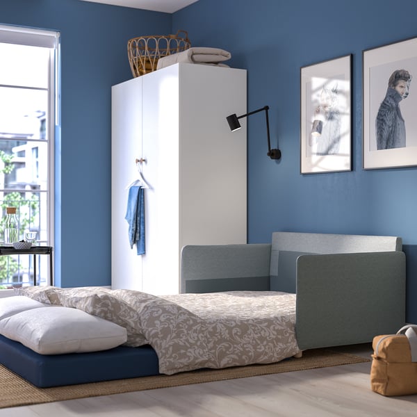 FRIDHULT - Sofa bed, Knisa light grey,119 cm