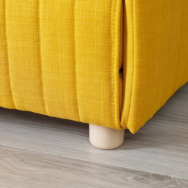 FRIDHULT sofa-bed, Skiftebo yellow, 126x61x76 cm