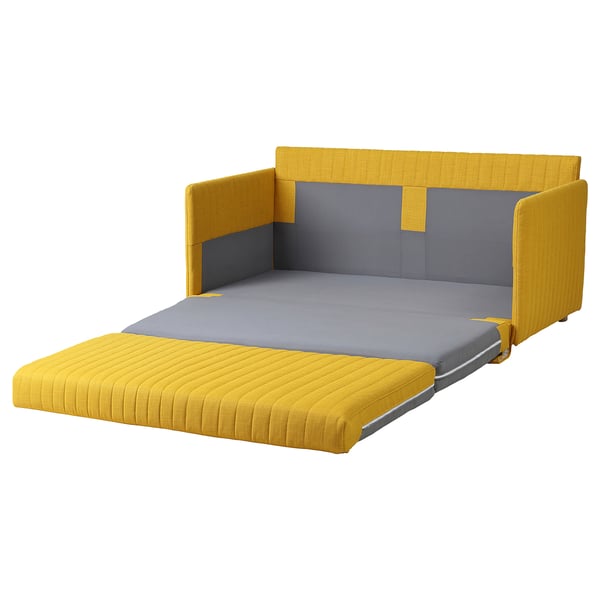 FRIDHULT sofa-bed, Skiftebo yellow, 126x61x76 cm