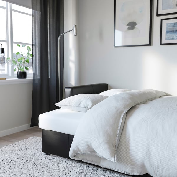 FRIHETEN 3-seater sofa bed - Black Bomstad ,