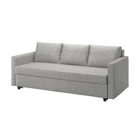 FRIHETEN 3-seat sofa-bed, Faringe light grey, 225x83x105 cm