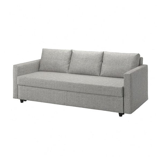 Ikea FRIHETEN - 3-seater sofa bed, Faringe light gray