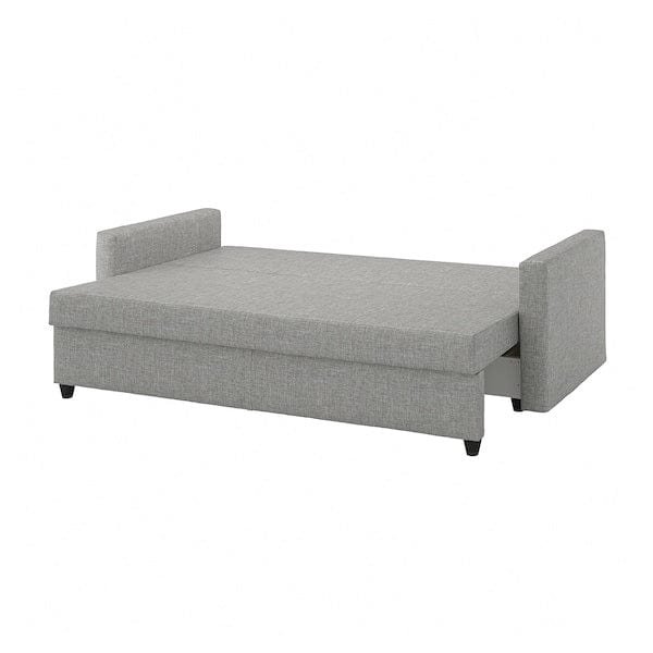 Ikea FRIHETEN - 3-seater sofa bed, Faringe light gray