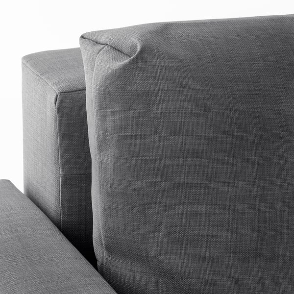 FRIHETEN corner sofa-bed with storage, Skiftebo dark grey, 230 cm