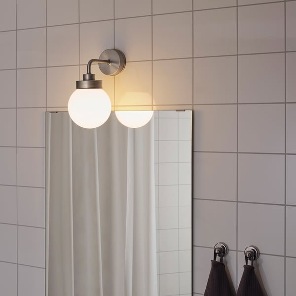 FRIHULT wall lamp, stainless steel colour, 23x26.5 cm