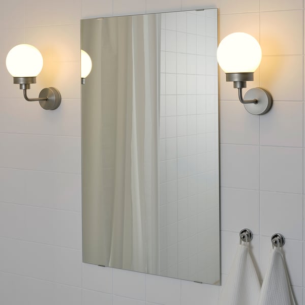 FRIHULT wall lamp, stainless steel colour, 23x26.5 cm