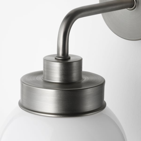 FRIHULT wall lamp, stainless steel colour, 23x26.5 cm