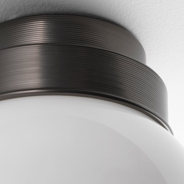 FRIHULT ceiling/wall lamp, black, 16 cm
