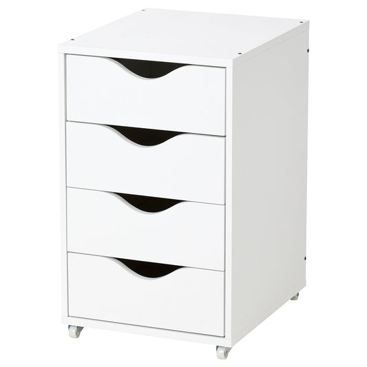 FRIIDROTT drawer unit on castors, white, 35x56x34 cm