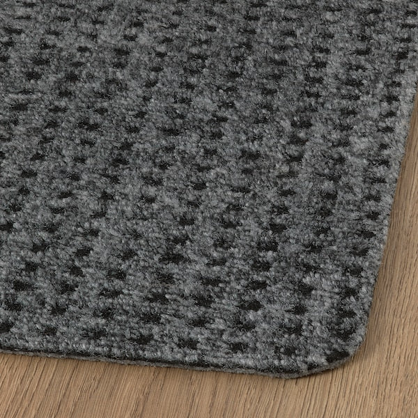 FRIKTION - Door mat, grey, 38x58 cm