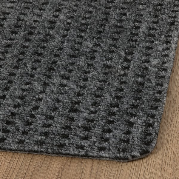 FRIKTION door mat, grey, 38x58 cm