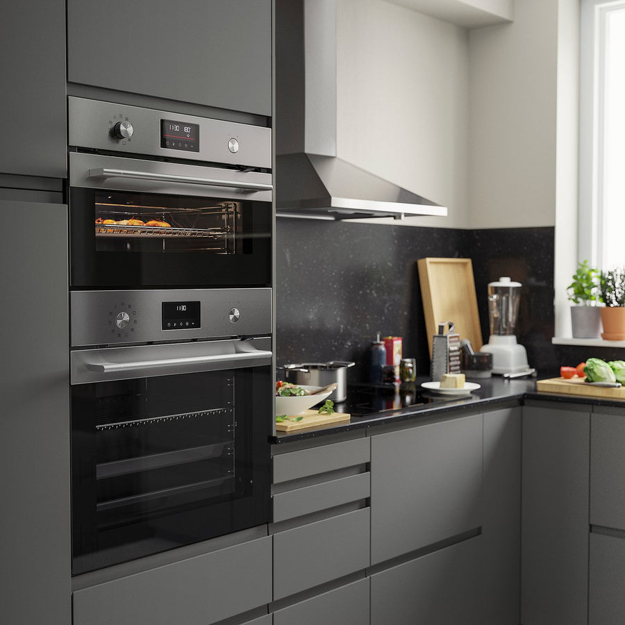 FRILLESBO true fan oven, compact bake function/stainless steel colour IKEA 500, 59.4x38.8x54.6 cm