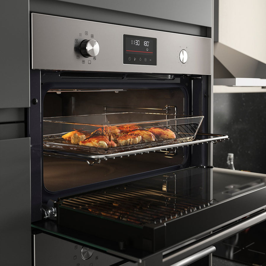 FRILLESBO true fan oven, compact bake function/stainless steel colour IKEA 500, 59.4x38.8x54.6 cm