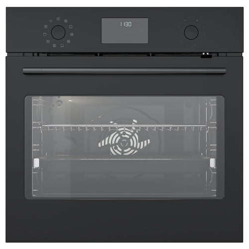 FRILLESBO true fan oven, added steam function bake function/black IKEA 500, 1560 mmx594 mm cm