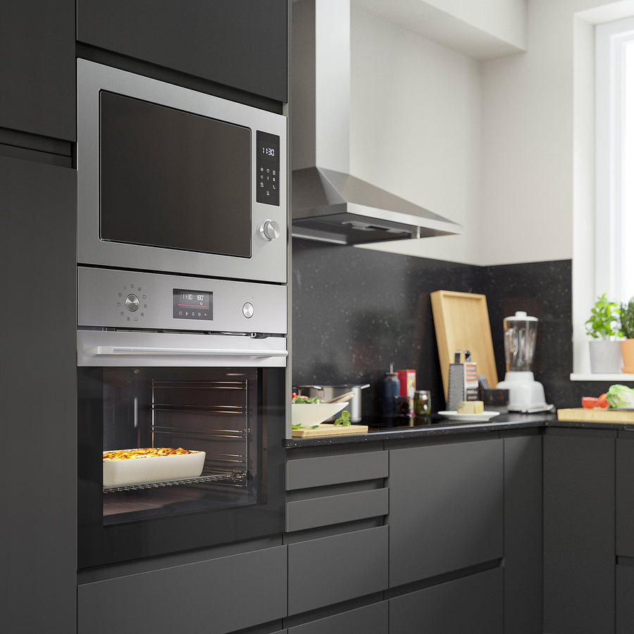 FRILLESBO true fan oven, pyrolytic added steam function/stainless steel colour IKEA 500, 1560 mmx594 mm cm