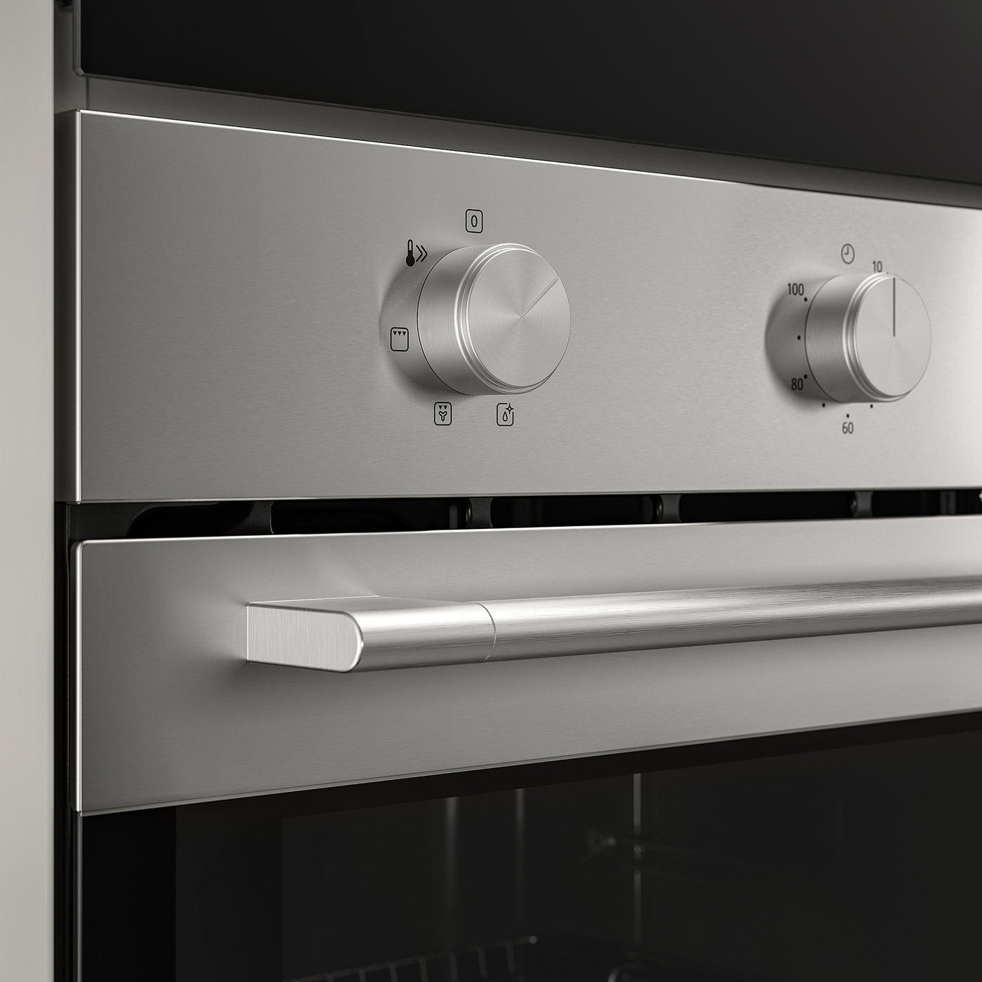 FRILLESBO fan oven, Grill function stainless steel colour/IKEA 300, 59.4x59.5x56.7 cm