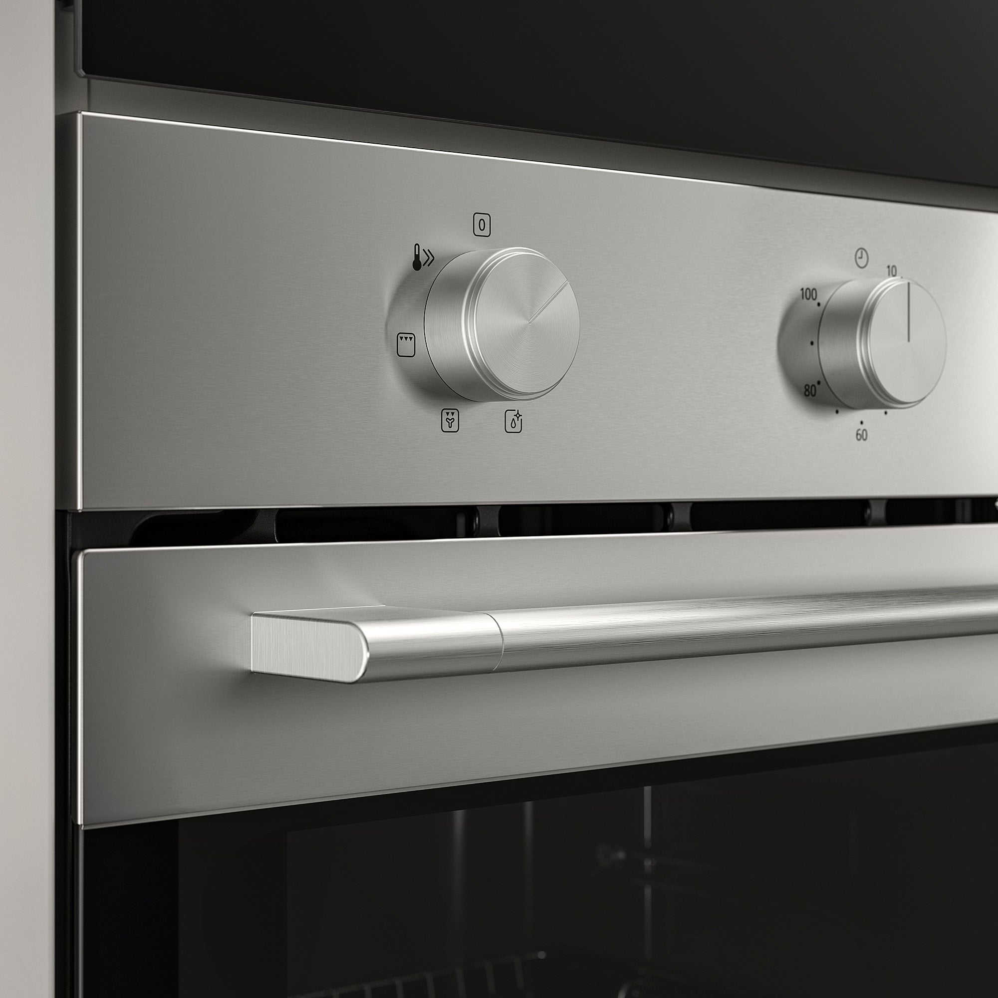 FRILLESBO fan oven, Grill function stainless steel colour/IKEA 300, 59.4x59.5x56.7 cm