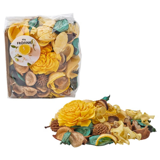 FRÖFINK scented potpourri, Yellow Citrus Flower, 60 g