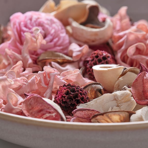 FRÖFINK scented potpourri, rose pink flowers, 60 g
