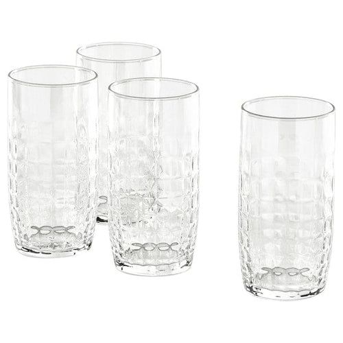 FRÖJDA glass, clear glass, 40 cl, 4 pack