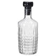 FRÖJDA carafe with stopper, clear glass, 1.0 l