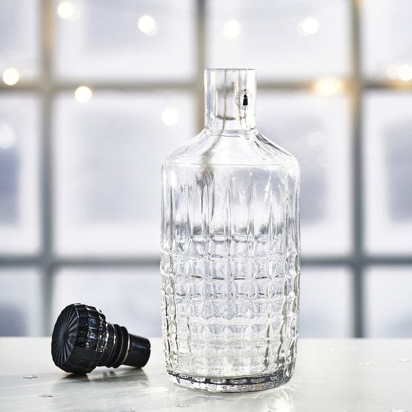Ikea FRÖJDA - Carafe with stopper, clear glass, 1.0 l