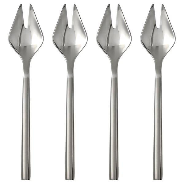 FRÖJDA - Salad/dessert fork, stainless steel, 14 cm