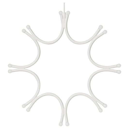 FRÖJDA - Pendant lamp, battery-operated white, 33 cm