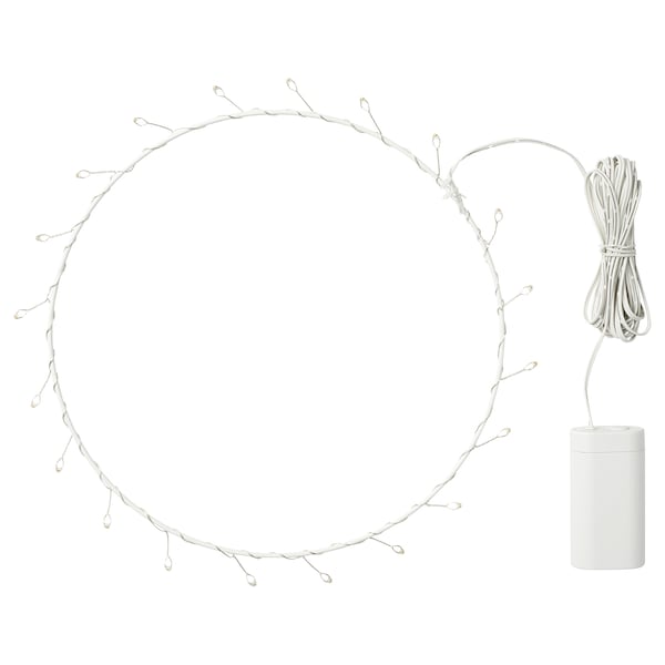 FRÖJDA - LED pendant lamp, battery-operated/ring shaped, 27 cm