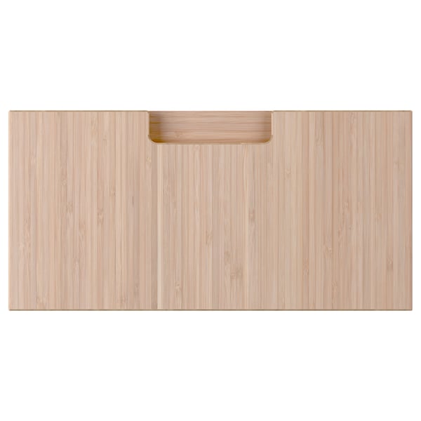 FRÖJERED drawer front, light bamboo, 40x20 cm