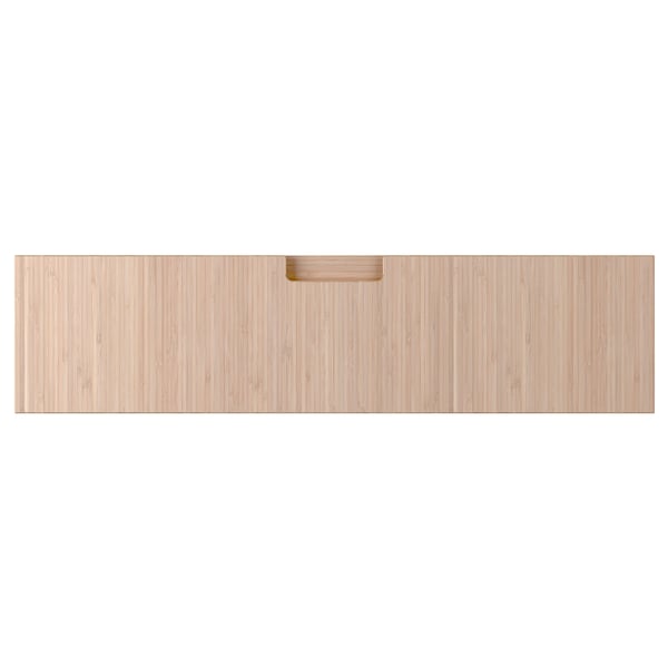 FRÖJERED drawer front, light bamboo, 80x20 cm