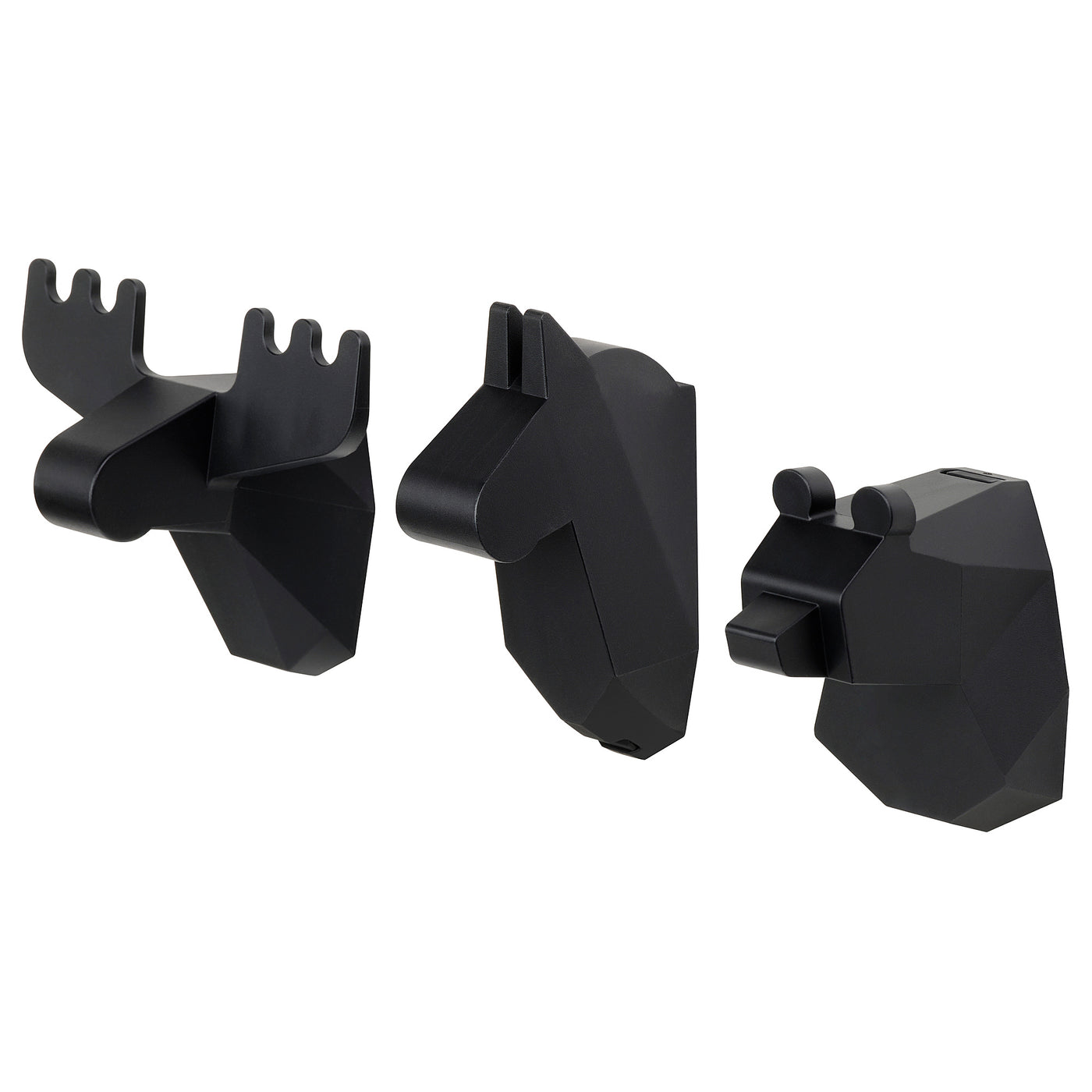 FRÖSÅDD hook, black, 3 pack