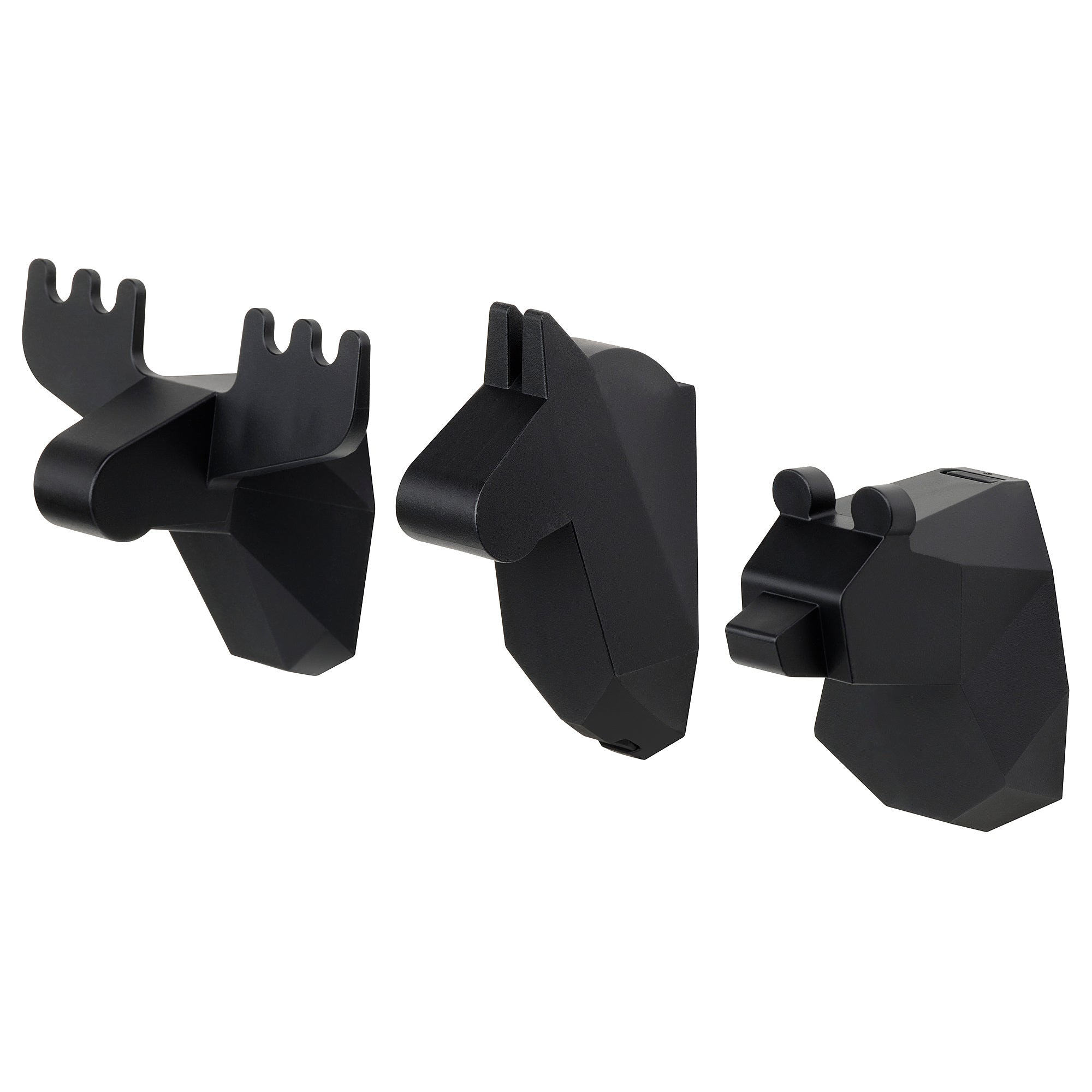 FRÖSÅDD hook, black, 3 pack