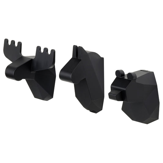 FRÖSÅDD hook, black, 3 pack