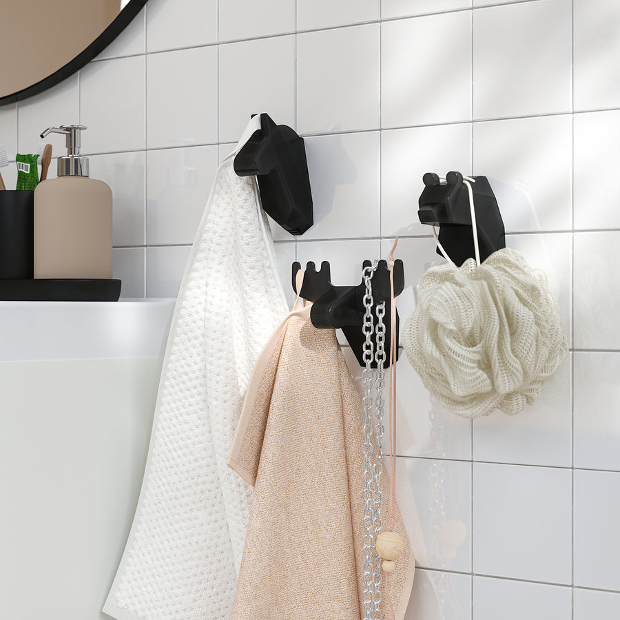 FRÖSÅDD hook, black, 3 pack