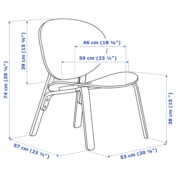 FRÖSET - Easy chair, black stained oak veneer