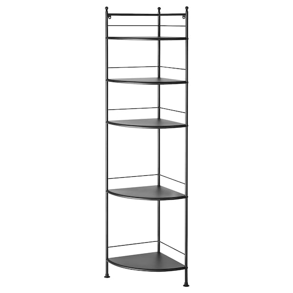 Ikea FRÖSJÖN - Corner Shelf, black,35x156 cm