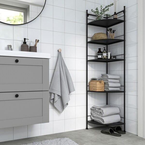 Ikea FRÖSJÖN - Corner Shelf, black,35x156 cm