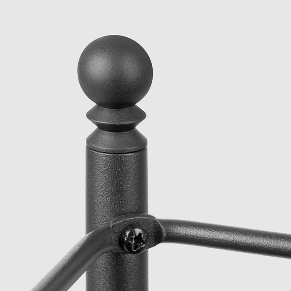 FRÖSJÖN shelving unit, black, 40x96 cm