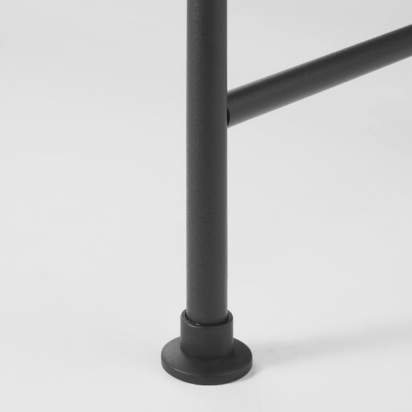 FRÖSJÖN over-the-toilet shelf, black, 65x156 cm