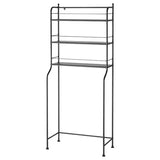 FRÖSJÖN over-the-toilet shelf, black, 65x156 cm