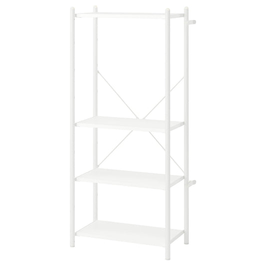 FRÖSKELÅS storage unit, white, 63x35x141 cm