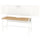 FRÖSKELÅS gaming desk, white, 144x71 cm