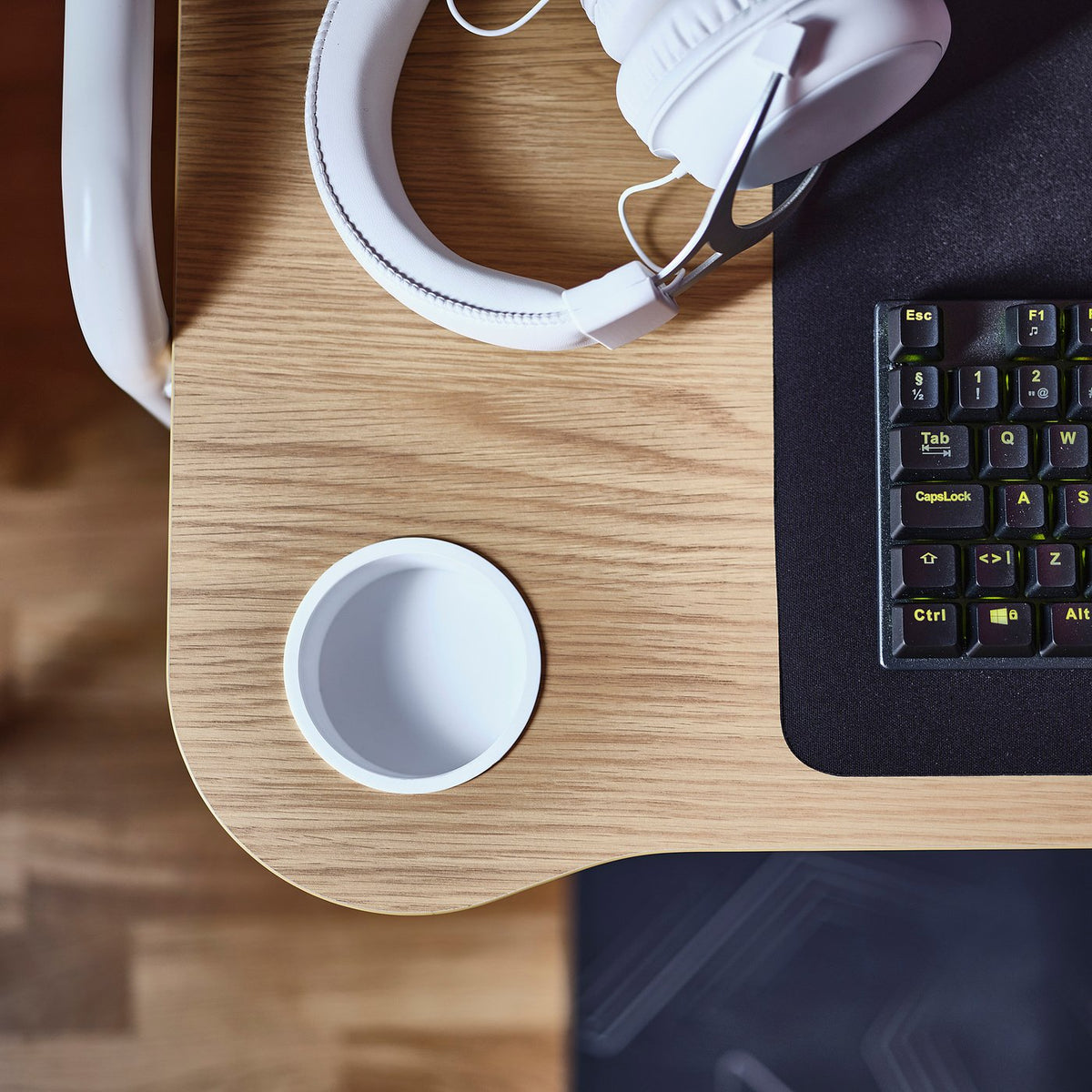 FRÖSKELÅS gaming desk, white, 144x71 cm