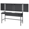 FRÖSKELÅS gaming desk, black, 144x71 cm