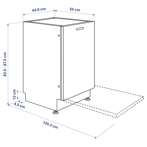 Ikea FRÖSLUNDA - Integrated dishwasher, IKEA 500,45 cm