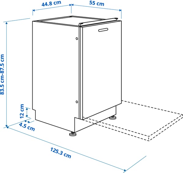 FRÖSLUNDA integrated dishwasher, IKEA 500, 45 cm